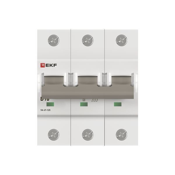 Автоматический выключатель ВА 47-125 3P 16А (D) 15кА PROXIMA EKF