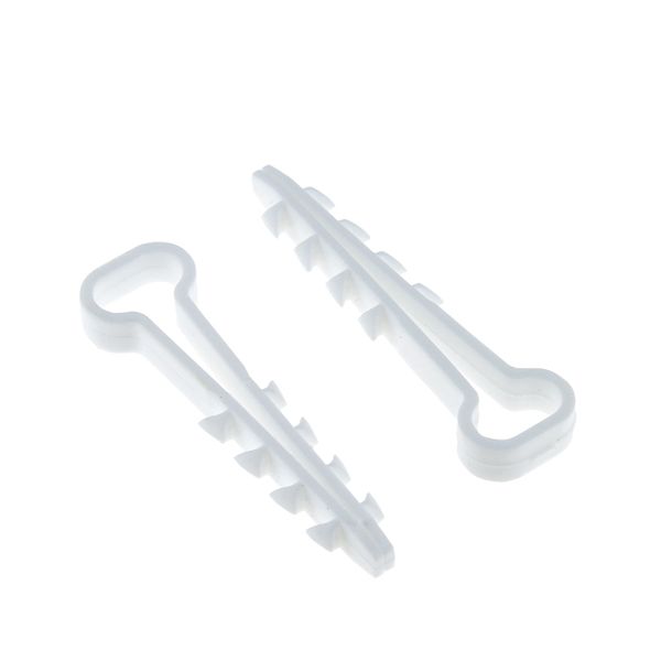 Дюбель-хомут (6x14 мм) для плоского кабеля белый (50 шт.) EKF PROxima