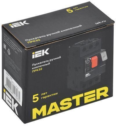 Пускатель ПРК32-4 In=4А Ir=2,5-4А Ue 660В MASTER IEK