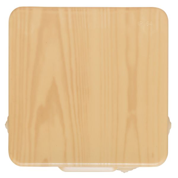 Коробка распределительная КМР-030-014 с крышкой (100x100x55), 8 мембранных вводов светлое дерево IP54 EKF PROxima