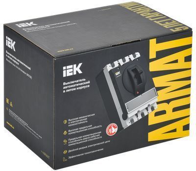 ARMAT Автоматический выключатель в литом корпусе 3P типоразмер S 35кА 16А расцепитель термомагнитный регулируемый IEK