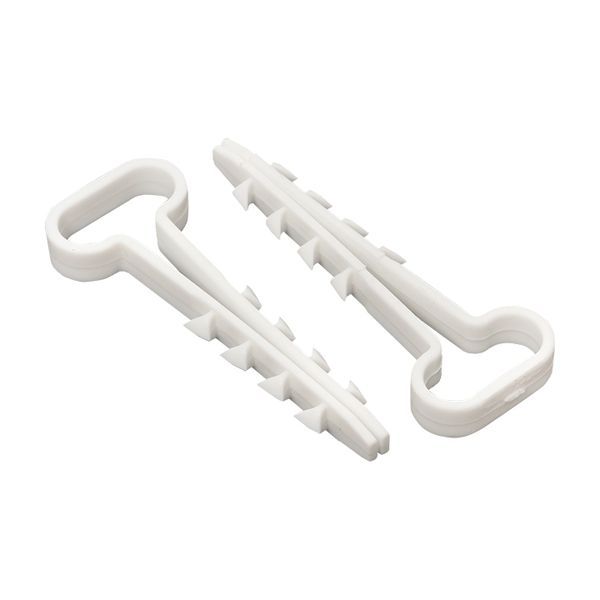 Дюбель-хомут (6x14 мм) для плоского кабеля белый (100 шт.) EKF PROxima