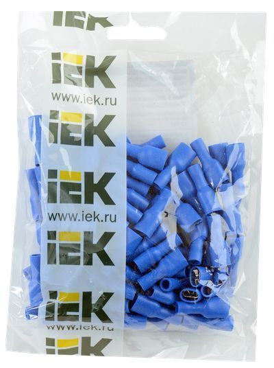 Разъем РпИмп 2-5-0,8 плоский (100шт/упак) IEK