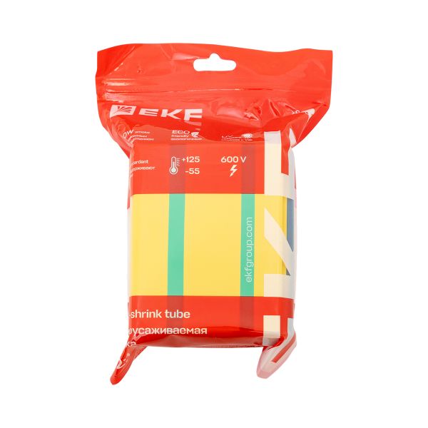Термоусаживаемая трубка ТУТ нг 50/25 набор:7 цветов по 3шт. 100мм. EKF PROxima