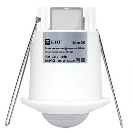 ИК датчик движения встраиваемый 800Вт 360гр. до 6м IP20 dd-ms-200 EKF