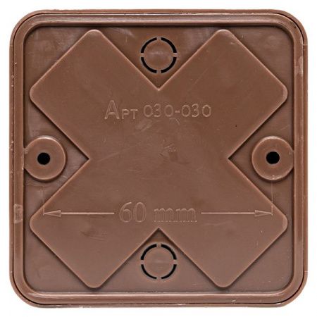 Коробка разветвительная KMP-030-030 (75x75x26) тёмн. дер. EKF PROxima