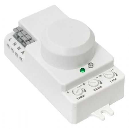 Микроволновый датчик движения бел. 1200Вт 360гр. до 10м IP20 MW-700 EKF PROxima