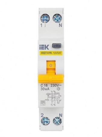 Выключатель автоматический дифференциального тока АВДТ32МL C16 30мА KARAT IEK