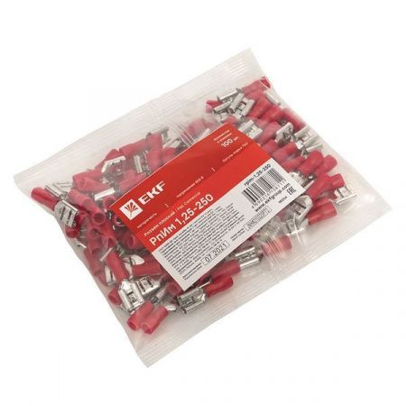 Разъем плоский "мама" РпИм 1,5-6,3 (100шт.) EKF PROxima