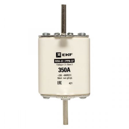 Плавкая вставка ППН-37 400/350А габарит 2 EKF