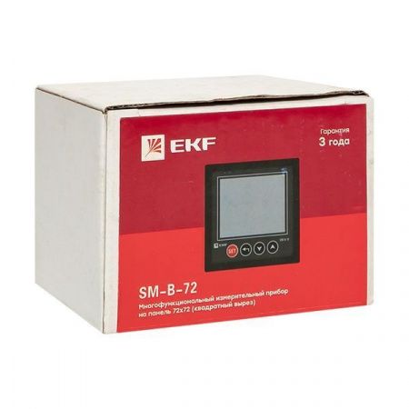 Многофункциональный измерительный прибор SMB-72 на панель 72х72 (квадратный вырез) EKF Basic
