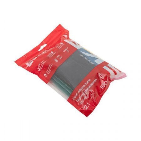 Термоусаживаемая трубка ТУТ нг 40/20 набор:7 цветов по 3шт. 100мм. EKF PROxima