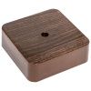 Коробка разветвительная KMP-030-030 (75x75x26) тёмн. дер. EKF PROxima