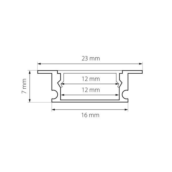 Встраиваемый профиль с рассеивателем Lightstar Profiled 419120