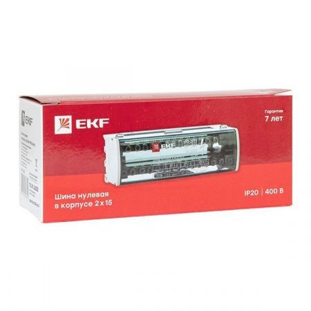 Шина нулевая в корпусе (2x15) EKF PROxima