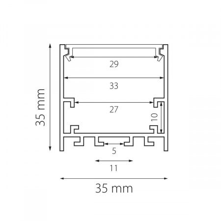 Профиль с рассеивателем Lightstar Profiled 419261